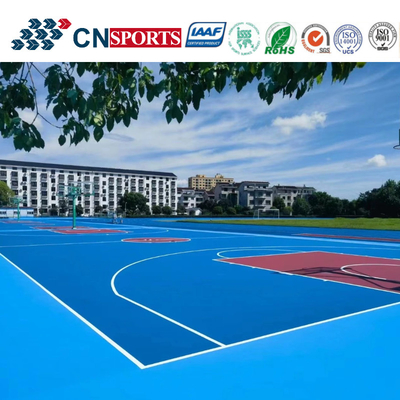 Outdoor Professional Uv Resistance Sky Blue SPU Basketball Courts For School