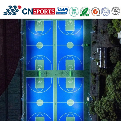 Outdoor Professional Uv Resistance Sky Blue SPU Basketball Courts For School