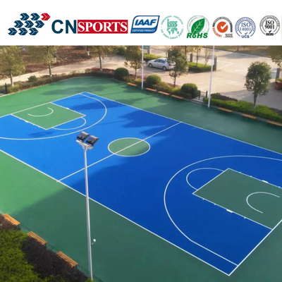 UV Resistance Colorful And Easy Construction Basketball Court Flooring For School