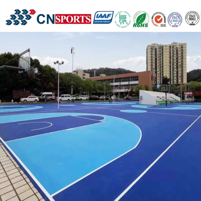 UV Resistance Colorful And Easy Construction Basketball Court Flooring For School