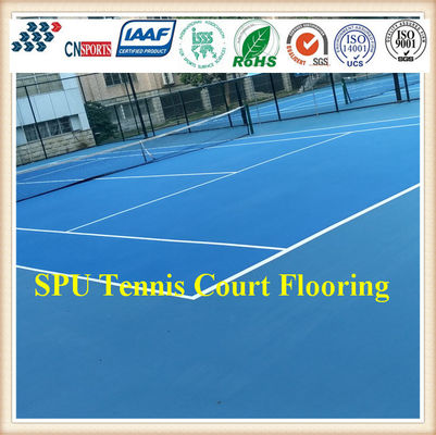 63 Slid Friction Silicon PU Tennis Flooring for School ,Anti-Slid and High Rebound