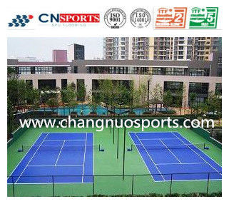 CN-S02 Silicon PU Tennis Flooring ITF Certifications and level1 Flame Retardancy