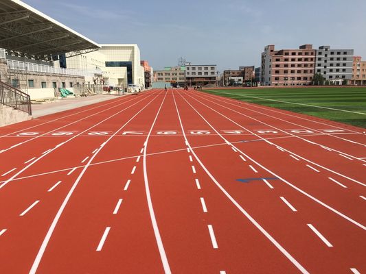 Easy Installation Fire Resistant Running Track Anti UV Rubber Running Track