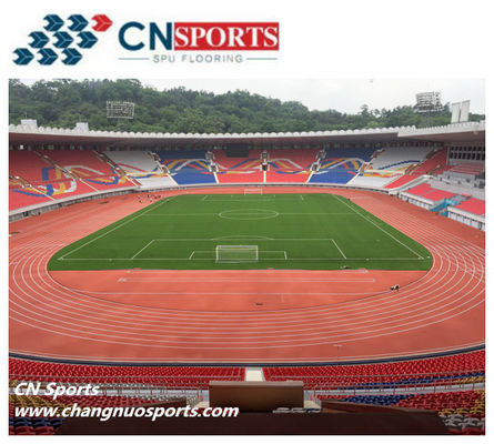 Polyurethane Rubber Athletic Track Anti UV Environmental Friendly