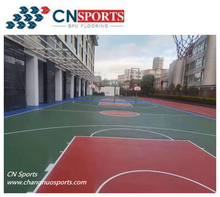 Blue Backyard Multi Sport Court Anti Slip UV Resistant