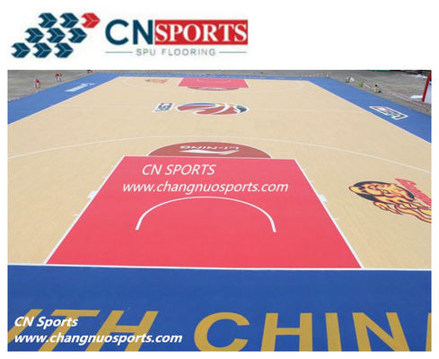 97 Compression Recovery Rate Spu Basketball Court Flooring