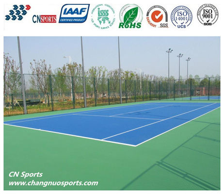76 Slid Friction Silicon PU Tennis Flooring