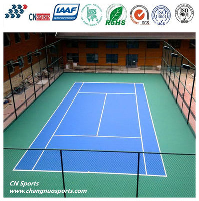76 Slid Friction Silicon PU Tennis Flooring