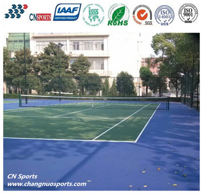 High Rebound Silicon PU Tennis Court Acrylic Surface Non Toxic