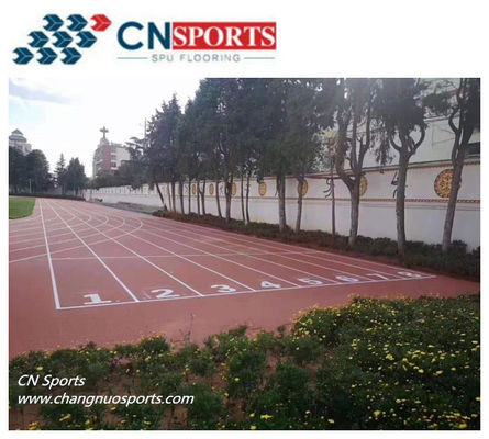 Anti UV Outdoor Athletic Rubber Running Track Flooring