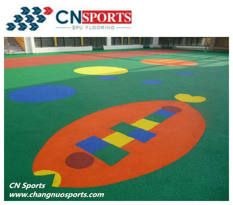 Sky Blue EPDM Rubber Granules Children Playground Running Track