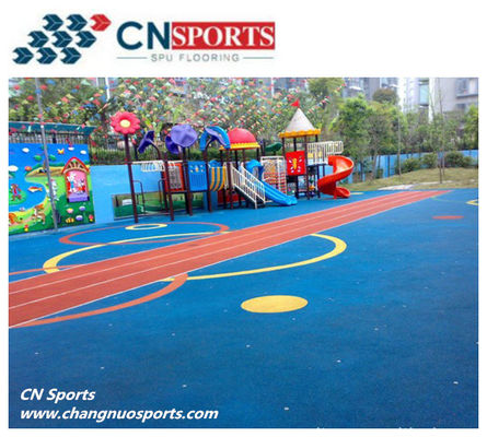 Sky Blue EPDM Rubber Granules Children Playground Running Track