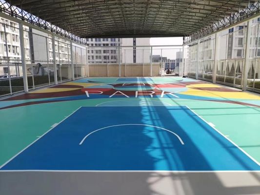 RoHS Outdoor Basketball Court Flooring 1.5Mpa Anti Static