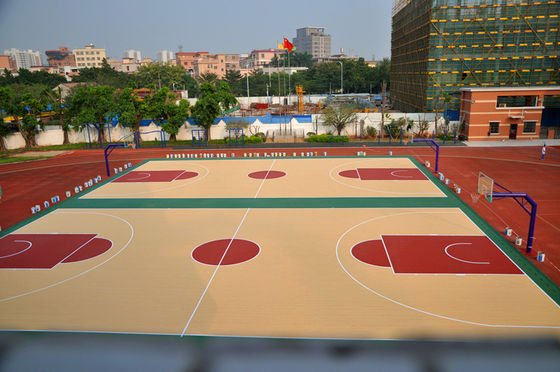CN-S01 Silicon PU Basketball Flooring with 92 Compression Recovery Rate