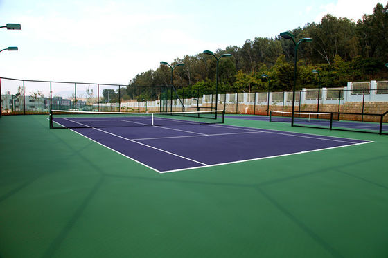 Not Fade SPU Sports Flooring Rebound Non Toxic Strong Abrasion Resistant