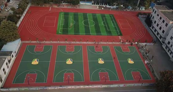 Cushion Elastic SPU Flooring 1.6Mpa Hard Top Soft Bottom