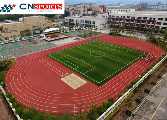 UV Resistant Athletic Running Tracks Polyurethane Shock Absorbing