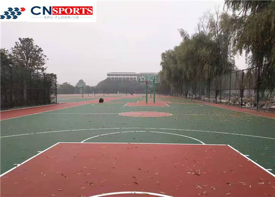 3mm-8mm Cushion Rebounce Shock Absorption SPU Sports Court Flooring