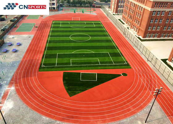Waterproof Synthetic Running Track All Weather Anti UV Runway Flooring