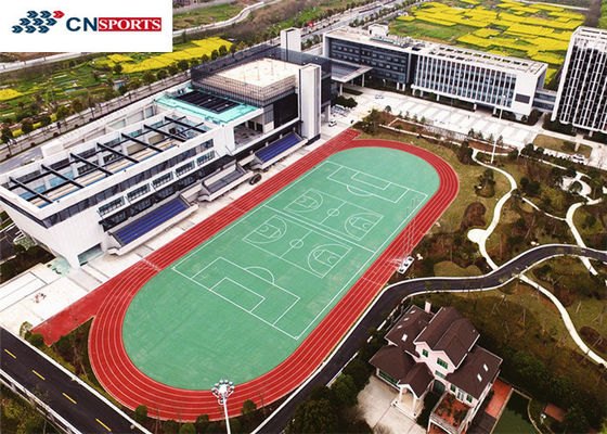 Breathable Plastic Running Track , Wet Pour EPDM Sports Flooring