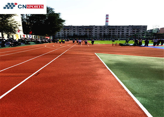 Waterproof Synthetic Running Track All Weather Anti UV Runway Flooring