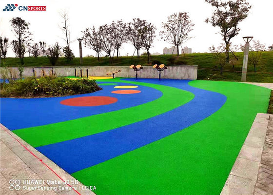 Red EPDM Rubber Flooring Jogging Track Surface UV Resistant