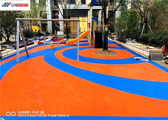 IAAF Blue Jogging Track Rubber Flooring Thermal Insulation