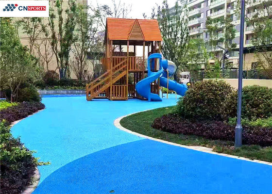 Jogging Track EPDM Rubber Flooring , RoHS Outdoor Rubber Flooring Playground