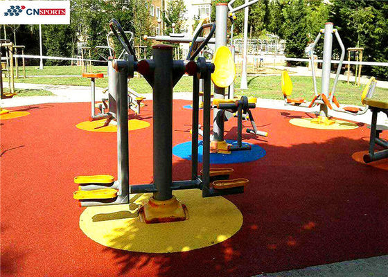 Outdoor Red EPDM Rubber Flooring Oxidation Resistance Colorful