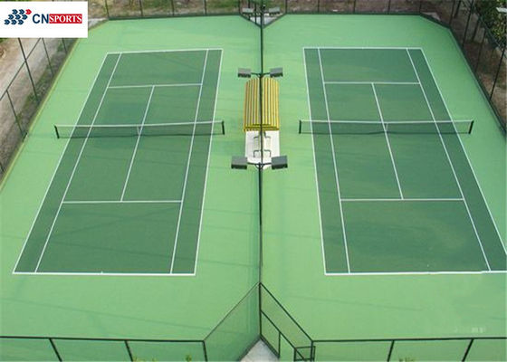 2.3mpa Tensile Strength Silicon PU Tennis Flooring and High Rebound for School ISO140019001