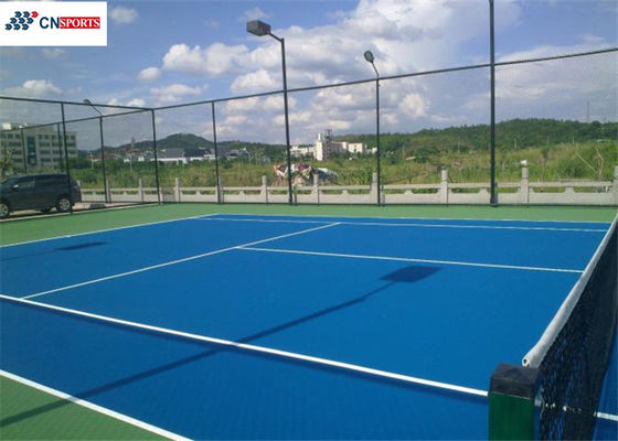 2.3mpa Tensile Strength Silicon PU Tennis Flooring and High Rebound for School ISO140019001