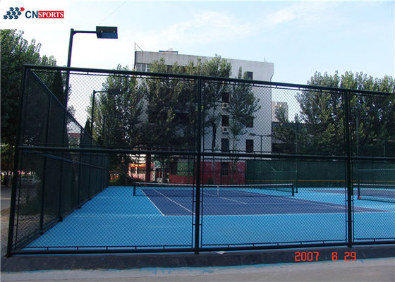 2.3mpa Tensile Strength Silicon PU Tennis Flooring and High Rebound for School ISO140019001