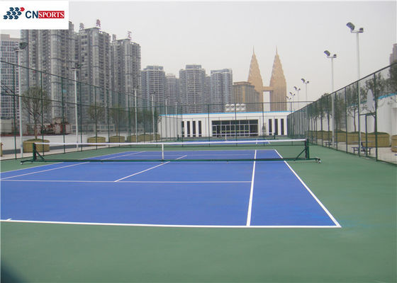 2.1mpa CN-S02 Silicon PU Tennis Flooring and High Rebound and Waterproof