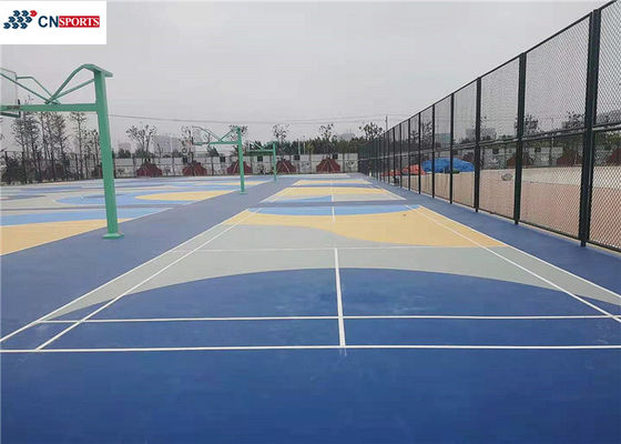 Silicon PU Synthetic Basketball Court Flooring Non Toxic