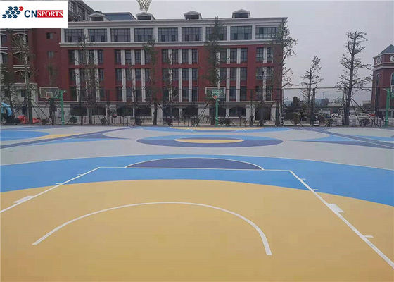 Silicon PU Synthetic Basketball Court Flooring Non Toxic