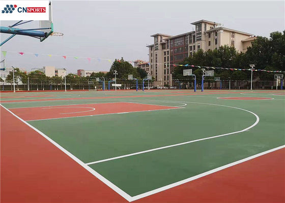 Soundproof Outdoor Basketball Court Flooring Silicon PU