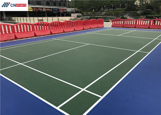 ITF CN-S02  Silicon PU Flooring and Resistant Layer And Concrete Base and Permeation-Type Primer Tennis Flooring