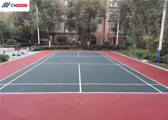 CS-6 Transparent Coat Layer Tennis Athletic Court Flooring High Rebound