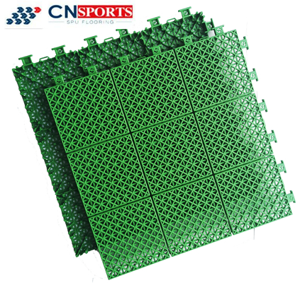 Synthetic Suspended PP Interlocking Sports Flooring Windproof