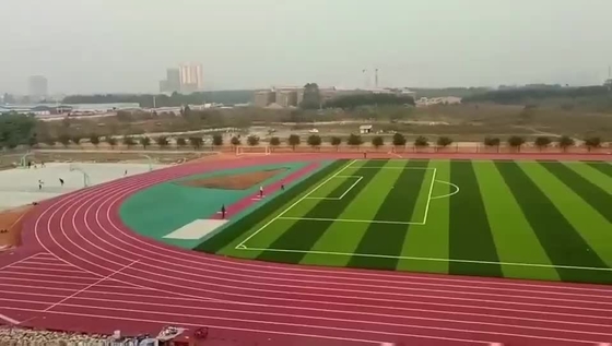 Anti Spike Colorful Jogging Track PU Running Track With Iaaf Certificate