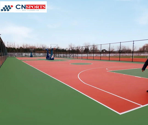 All weather Available Anti-UV Shock Absorption Sports Playground SPU Flooring