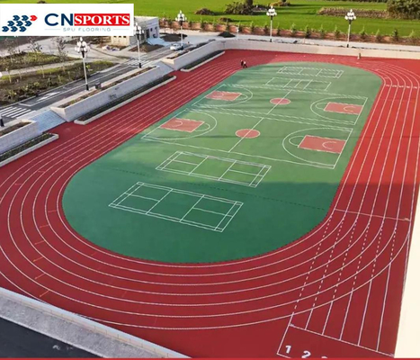 All weather Available Anti-UV Shock Absorption Sports Playground SPU Flooring