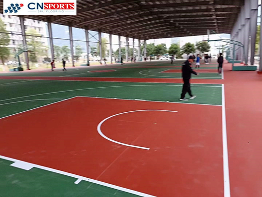 Basketball Courts Volleyball Playground Sports Surface Silicon PU Rubber Flooring