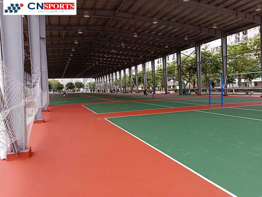 Basketball Courts Volleyball Playground Sports Surface Silicon PU Rubber Flooring