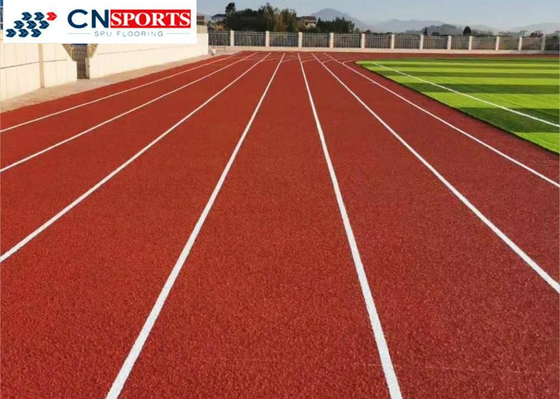 Easy Installation Fire Resistant Running Track Anti UV Rubber Running Track