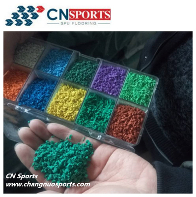Non Fading EPDM Rubber Granules Jogging Track Colored EPDM