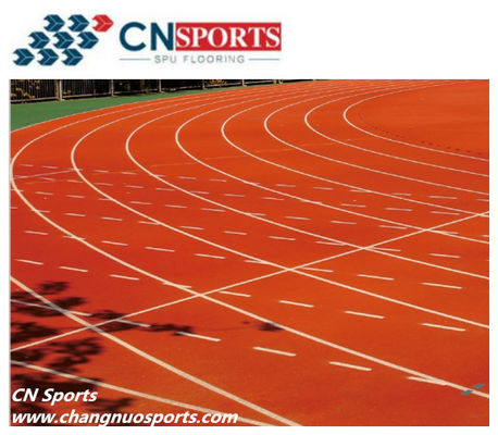 EPDM گرانول قرمز PU در حال اجرا در مسیر کامل ریخته شدن پلی اورتان باندر