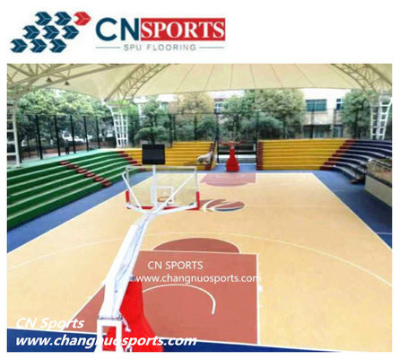 Stable Consistent Rebound and Effective Shock Absorption spu basketball flooring