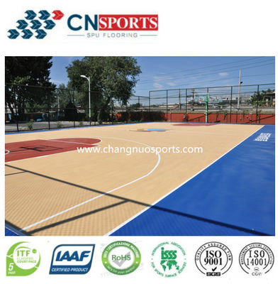 1.3mpa Tensile Strength SPU Basketball Sports Flooring For School