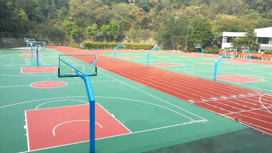 High Rebound SPU Basketball Court Flooring Wear Resistant Non Toxic